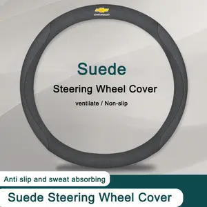 Chevrolet Aveo Captiva Sail Trax Monza Tahoe Groove 2022-2026 Car Antislip Leather Steering Wheel Cover, Durable & Comfortable Grip