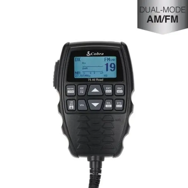 Cobra 75 All Road Compact CB Radio with Bluetooth FM Mode and IP66 Waterproof
