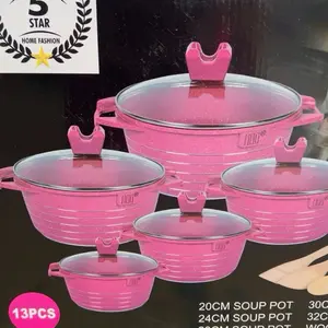 Good quality , strong  cast aluminum cook pot  13 pieces .