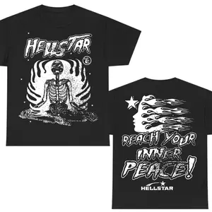 2 Side Hell.star Studios Inner Peace Shirt Unisex Comfort Cotton for Men and Women, GIft For Fans, Y2k style