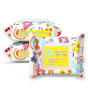 HAPPY BUM - 90 Count Wet Wipes, Unscented, 7.4 x 7.2 Inch, Moist and Refreshing, Multi-Purpose Use, Ideal for Travel (3 Packs of 30)