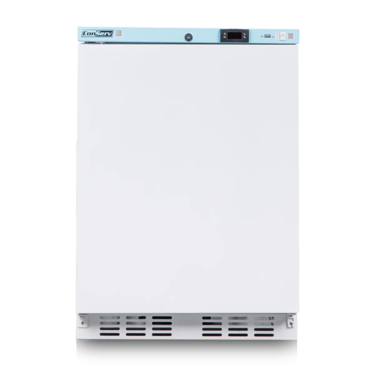 Equator Advanced Appliances CMV 400-C Commercial Freestanding/Built-In Refrigerator - 3.9 cu.ft., 35x24x21.2 in, White, Door Lock, USB Port, Electronic Display, Temperature Alarm for Business Use
