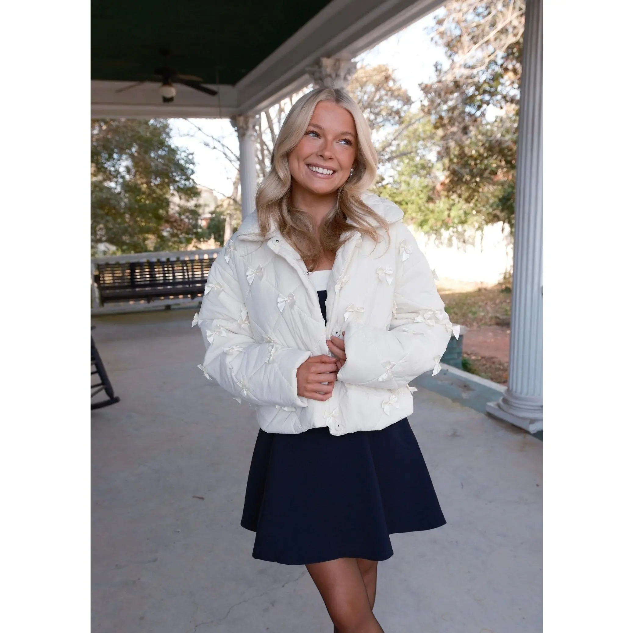 Bow Jacket - Cream