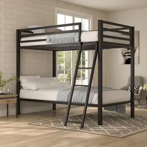 MUTICOR Twin Over Twin Metal Bunk Bed with Ladder & Guardrail, 【Frame Only No Mattress】 Space-Saving, Easy for Climbing & Assemble#TikTokShopBlackFriday #ChristmasGifts