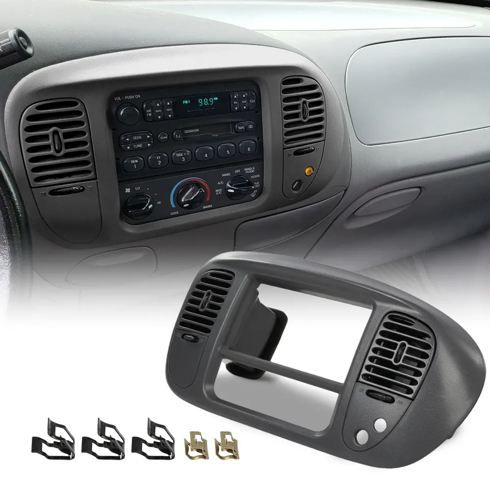 Fit For 1997-2003 Ford F150 Expedition Center Dash Radio A/C Vent Air Bezel Fit For 1997-2003 Ford F150 Expedition Center Dash Radio A/C Vent Air Bezel