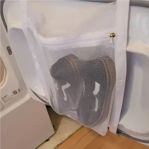 Laundry Bag for Shoes, Washing and Drying Mesh Bag with Zipper and Strap, Compatible with Most Dryers, Perfect for Sneaker Care, Wash Bags