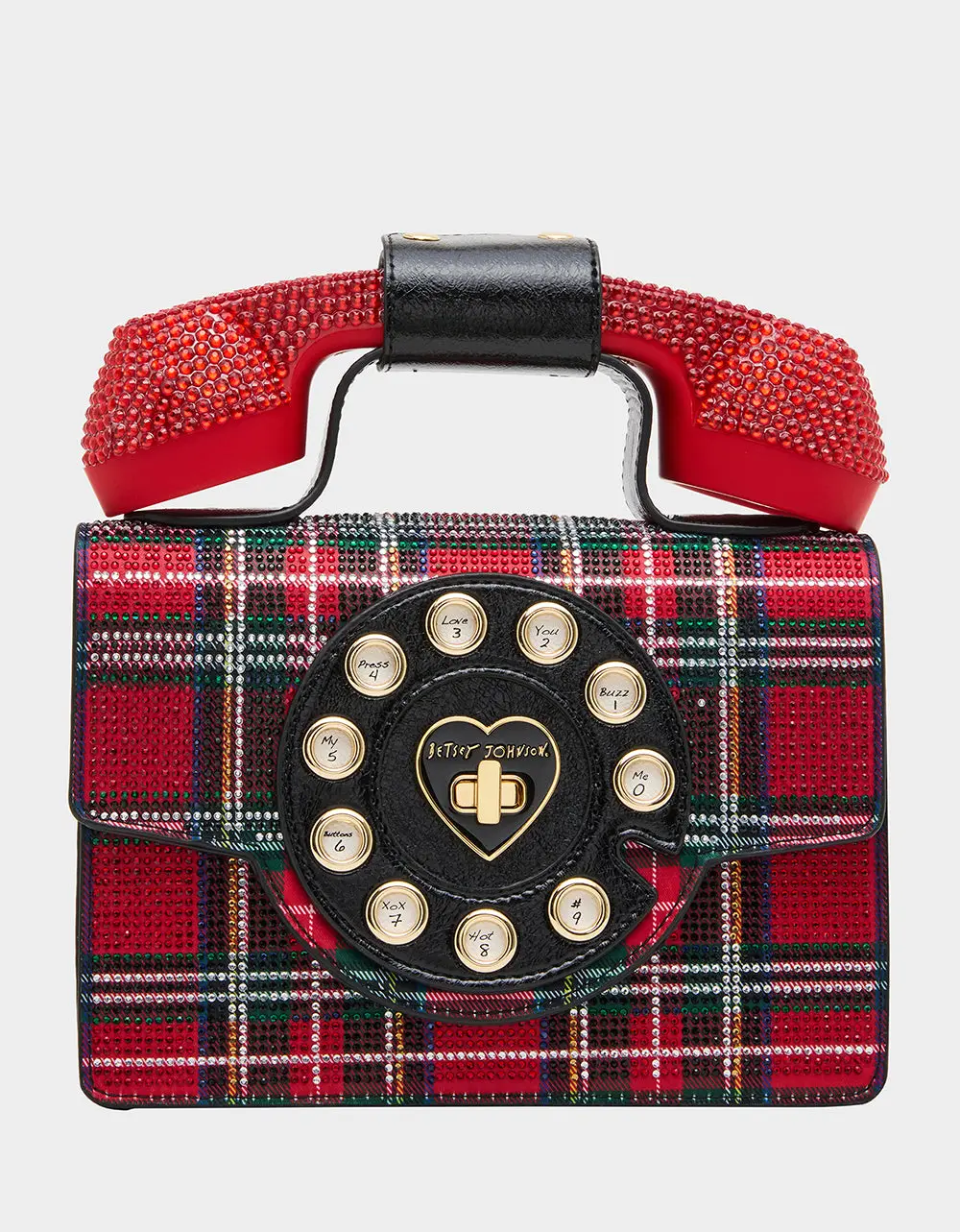 BRRRR-ING PHONE BAG PLAID