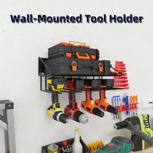 Electric Tool Storage Rack, Handheld Drill Organizer, Floating Tool Holder, Wall Mounted, Durable & Space-Saving Design