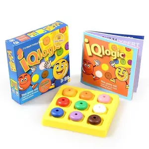 Nine-Color Logic Positioning Chess, Board Game, Durable ABS Material, Colorful Interlocking Pieces, Problem Solving Fun, Educational Toy, Building Block Puzzle, Interactive Playset Ideal for Brain Teasers & Gift for Birthdays, Christmas, Halloween