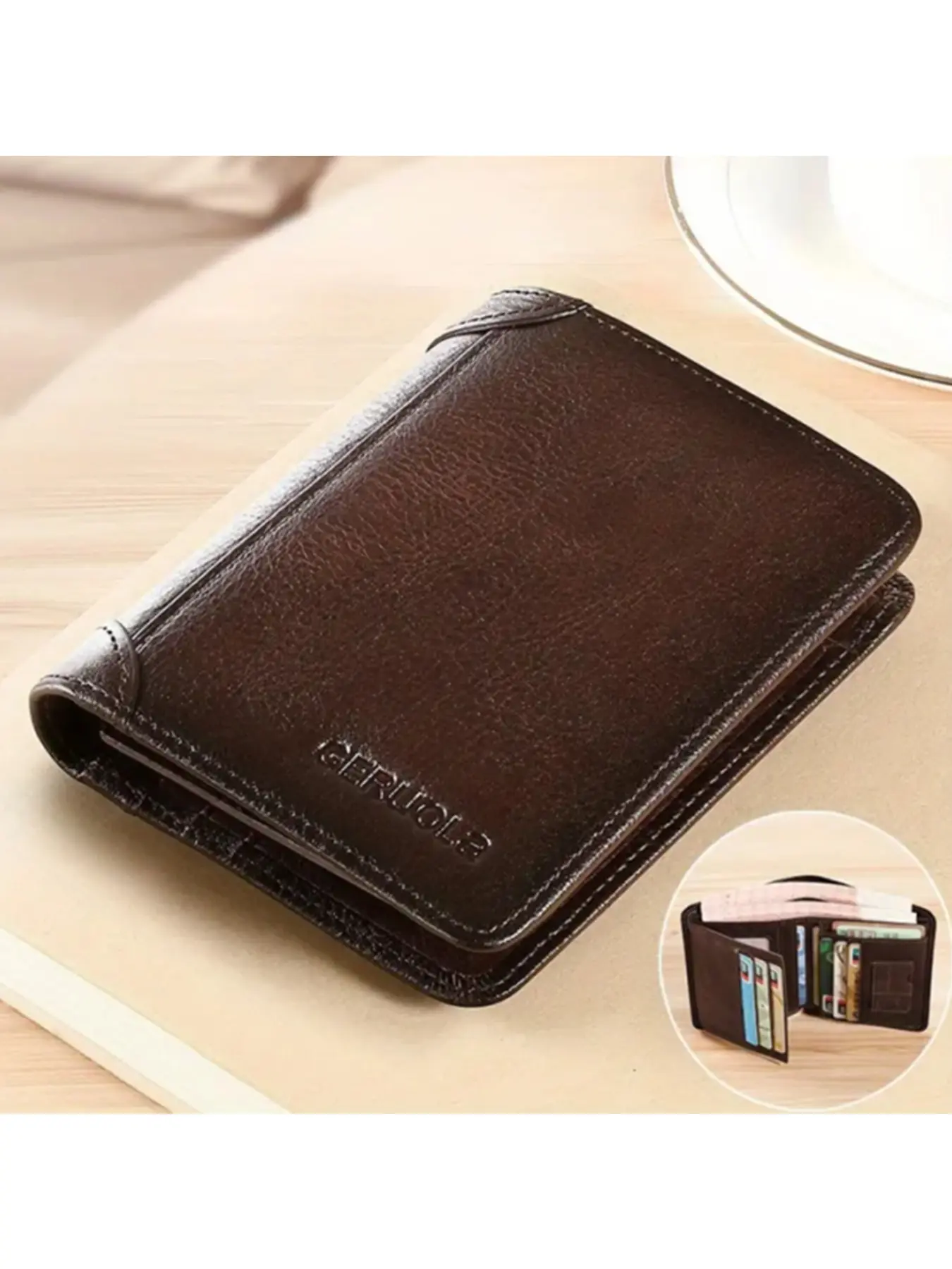 Three-fold model [Coffee color]