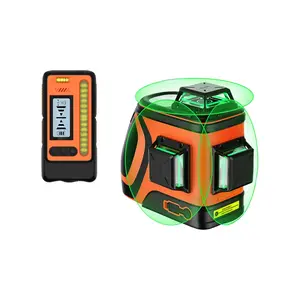 Outdoor Laser Level with Receiver, 400ft High Power  360 Self Leveling with Detector for Sunlight Construction,H3-360G-Kit