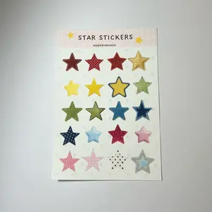 Star Stickers for Junk Journals & Scrapbooking - Assorted Colors & Patterns for Creative Projects