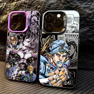Killer Queen & Johnny Joestar Phone Case,Compatible for iPhone 16 15 14 13 12 11 17Pro Max,for Samsung S25 S24 S23 S22 S21 Ultra,Durable Dual-Layer design phone cover,Perfect Gift for Her