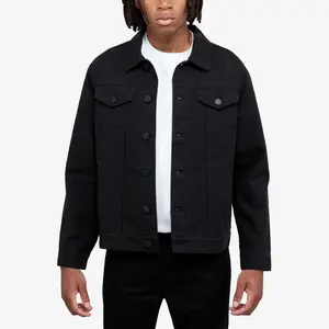 X RAY Men's Denim Jacket in JET BLACK Size Large
