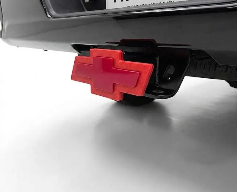 New Chevrolet Chevy Truck Red Bowtie Cover Plug Cap Hitch Tow Silverado 1500