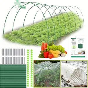 40 Garden Hoops For Raised Beds, 8 Sets Of 8.5 FT Long Garden Hoops, Rust-Free Fiberglass Greenhouse Hoops Grow Tunnel For Garden Netting, DIY Plant Support Garden Stakes For Row Cover