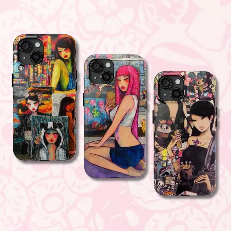 T0kid0ki personalized, fashionable Y2K phone case, shock-resistant and sturdy shell, for iPhone 16/15/14/13/12/11/17 ProMax Plus for Samsung phones, suitable for both men and women, an excellent choice for Halloween, Christmas and Thanksgiving.