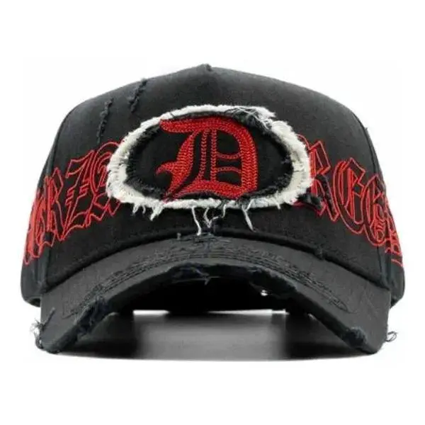Retro Distressed Baseball Cap, Unisex Graphic Casual Hat with Adjustable Strap for Sports and Everyday Fashion Wear