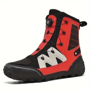 Men’s professional high-top riding boots with swivel buckles, comfortable, non-slip, durable motorcycle boots, men’s outdoor shoes