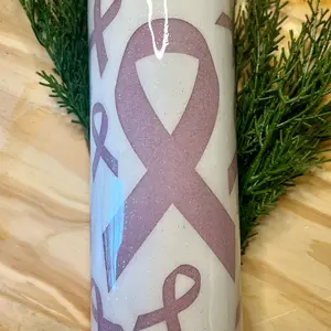 Breast Cancer Ribbon Tumbler