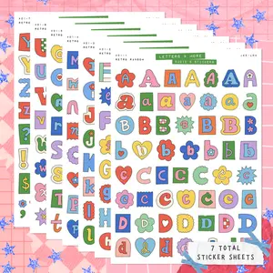 Retro Ransom Alphabet Letters SET • Junk Journal Sticker Sheets • Typography Stickers • Scrapbook Stickers • Vision Board • Retro Aesthetic