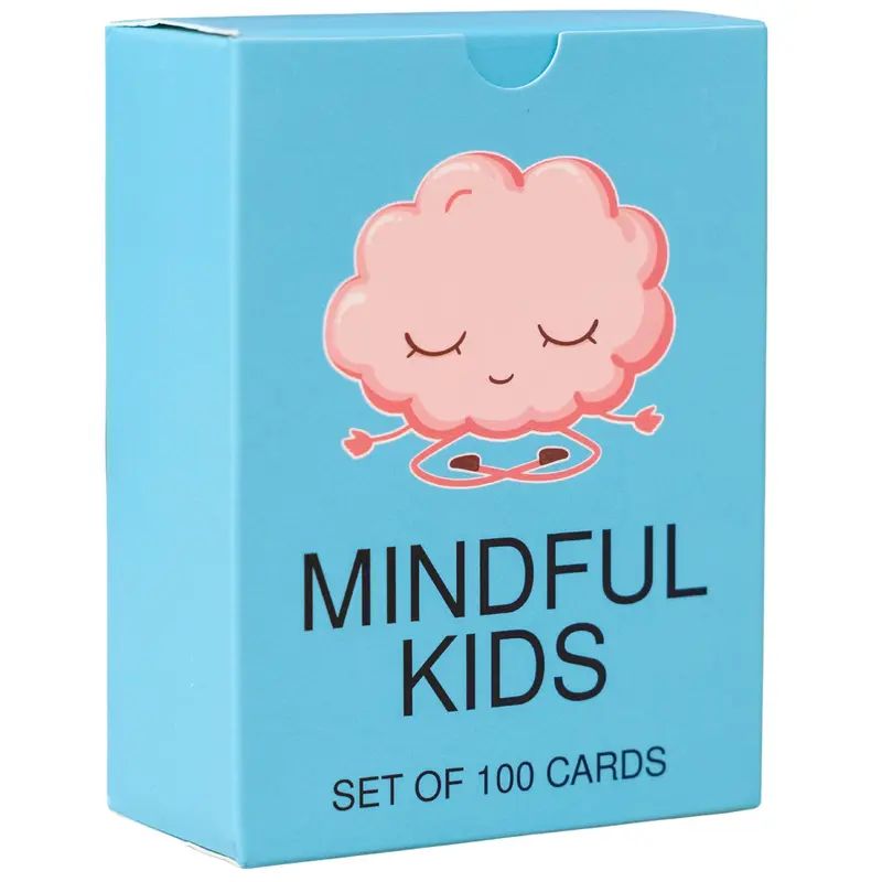 BayWel Mindful Kids Conversation Cards – 100-Card Deck with Mindfulness, Feelings, Gratitude & Affirmation Prompts for Ages 8+, Families and Classrooms