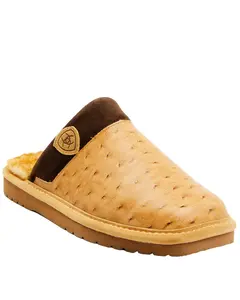 Ariat Men's Silversmith Full Quill Ostrich Print Slippers - Ar4423-200