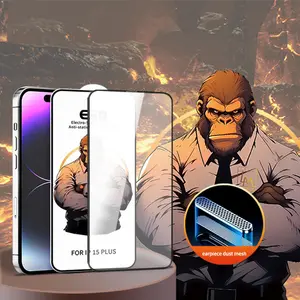 360° Privacy Protection Screen Protector with Dust-Free Chamber for iPhone 14,15 Pro Max – ESD Tempered Glass, Anti-Fingerprint, High-Definition Clarity, Shockproof, Perfect Alignment Installation