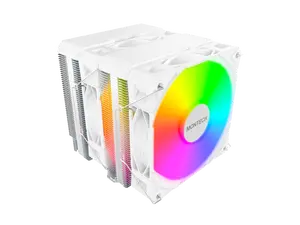 MONTECH NX600 ARGB Dual-Tower CPU Air Cooler with 6 Heatpipes & Premium Top Cover | Intel LGA1700 / 1851 & AMD AM5 Support | White