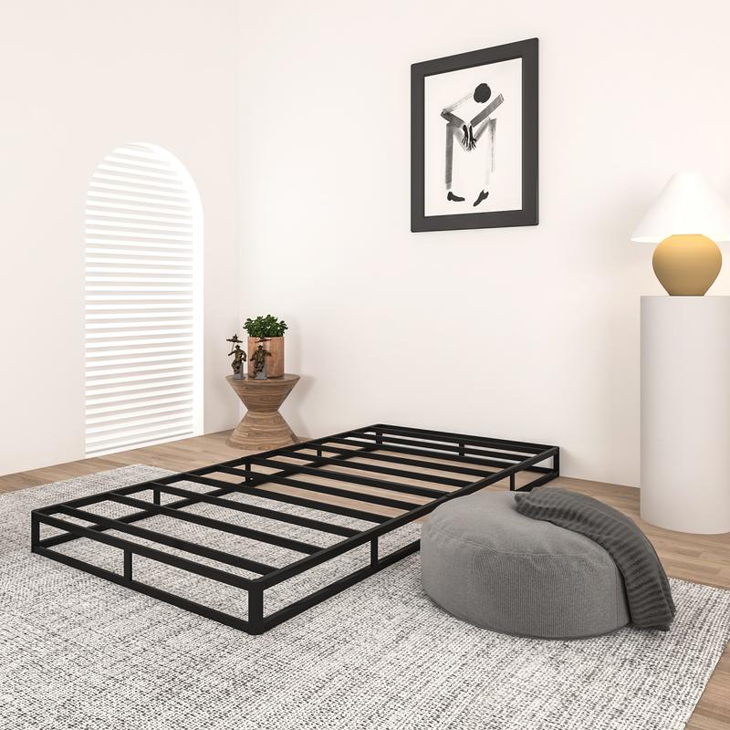 Edenza-Queen Box Spring 9 Inch, Heavy Duty Mattress BoxSpring Foundation, Sturdy Queen Box Springs for Bed with Fabric Cover Set, Easy Assembly, Noise Free fabric cover set