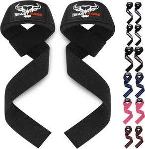 Supportive Weightlifting Wrist Straps (Silicone Versions Available)