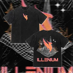 Retro llenium Phoenix Soundware Rave T-shirt Acid Washed, Festival Outfit Trippy Graphic Jersey Streetwear Oversized, 420 Lover Graphic Shirt, Gift For Fan Bass Heads/EDM Electronics Music