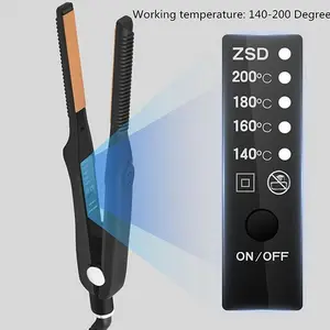 Multi-purpose flat top clip and hair straightener suitable for all hair types, unisex hairstyling tool, ideal for home or salon use, hair straightener
