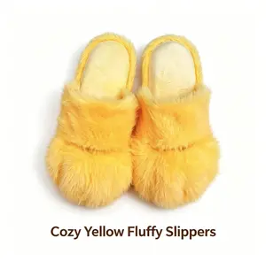 Women’s Cat Paw Fuzzy Platform Slippers – Cute Plush Faux Fur, Chunky Non-Slip Sole, Warm Indoor Outdoor House Shoes
