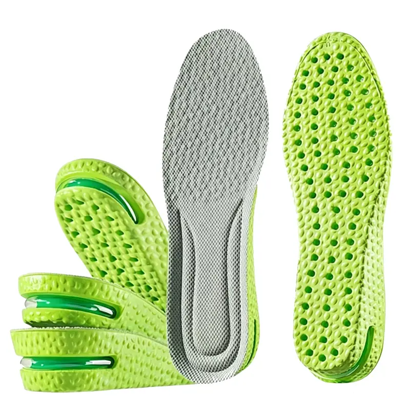 Air Cushion Height Increase Insoles, Invisible Lift Design for Men & Women, Shock Absorbing, Odor Resistant & Breathable, All-Day Standing Comfort