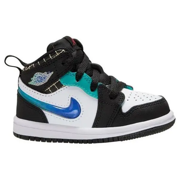 Toddler's Jordan 1 Mid SE Black/Siren Red-White (FQ8097 001)