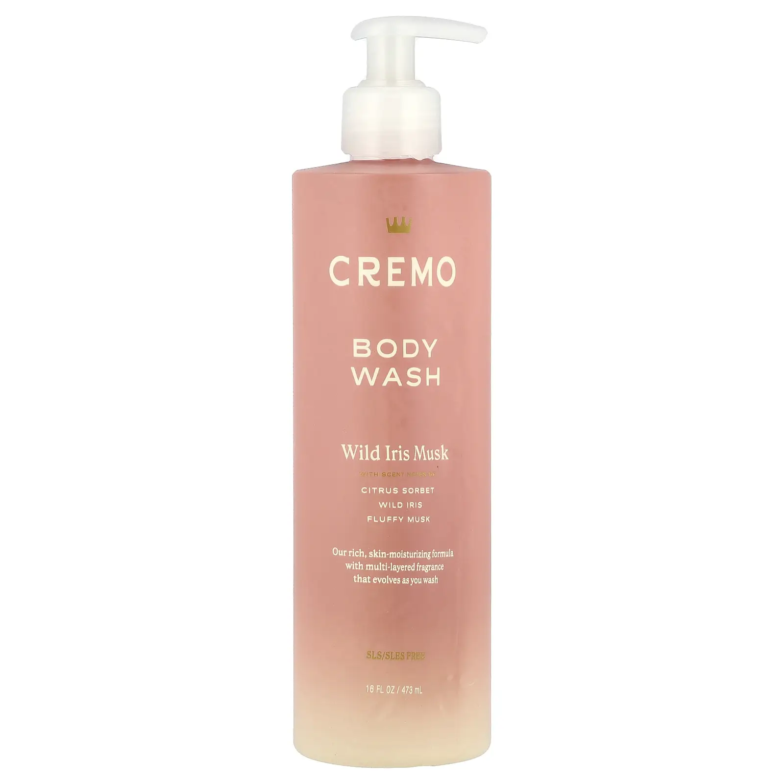 Cremo Body Wash, Wild Iris Musk, 16 fl oz (473 ml)
