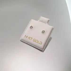 14k Gold Nose Studs Set of 2 with 1.5mm Gemstone Elegant and Luxurious Design for Everyday Wear or Special Occasions