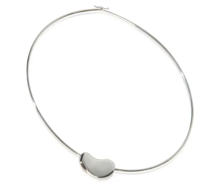 Pre-owned Tiffany & Co. Sterling Silver Vintage Paloma Picasso Bean Necklace