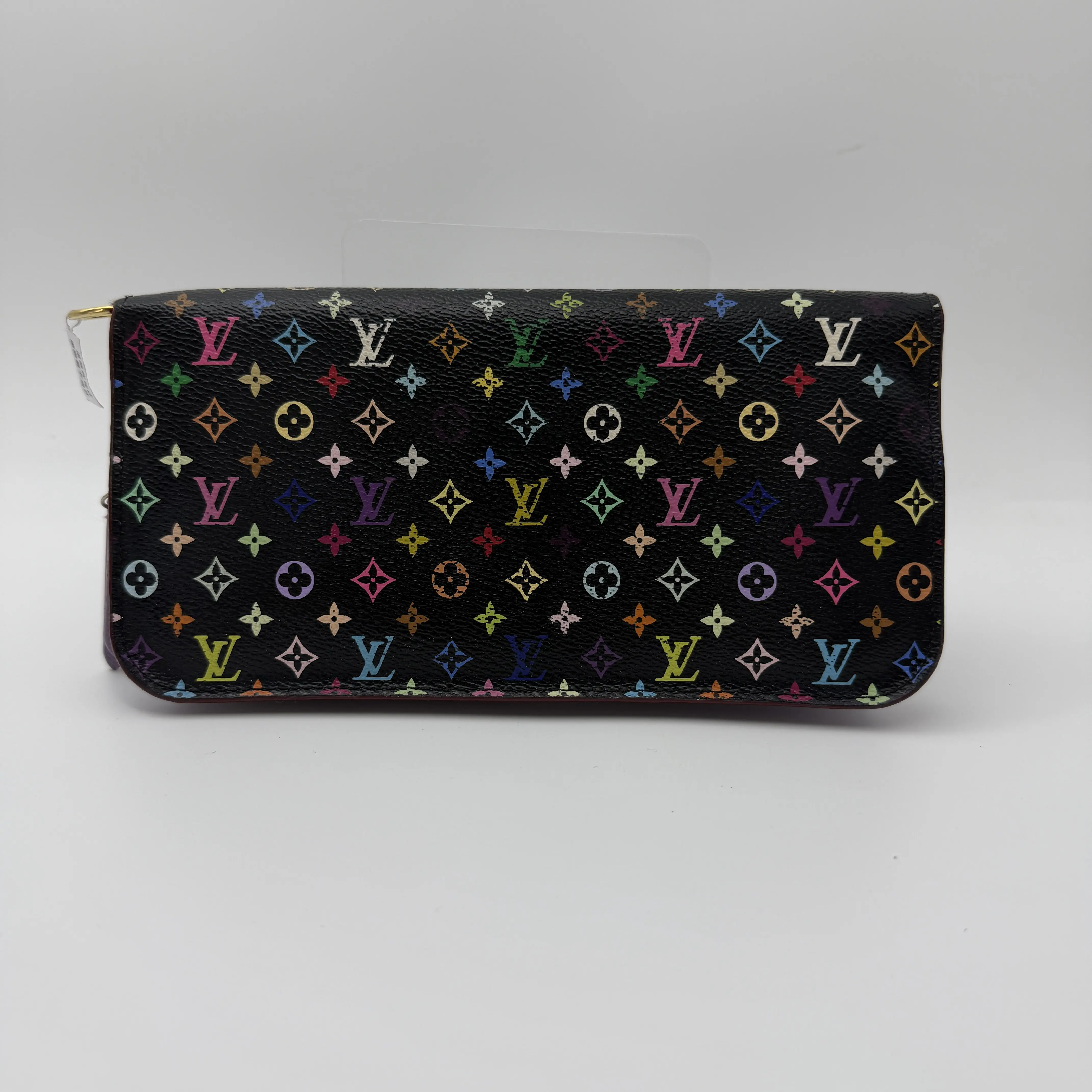 Pre-owned Louis Vuitton x Takashi Murakami Black Multicolore Zippy Wallet
