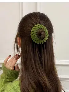 Bohemian Nest Magic Hair Clip Set, Elegant Hollow Circle Plastic Hair Accessories for Women, Perfect for Weddings and Festivals