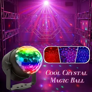 Colorful Voice Controlled RGB Color Changing Magic Ball Night Light | Projection Light | RGB Light | LED Light | Office Desk Lamp | USB Light | Smart Light | Atmosphere Decoration Light | Decoration Gift Christmas and Halloween