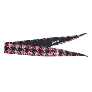 ASICS Womens Reversible Headband Athletic Athletic - Black, Pink