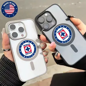Cruz Azul Nine Stars Orgullo Celeste ligamx Aesthetic Design Pattern Casing For iphone17 16 15 14 13 12 11 XS Plus Pro Max Samsung22 23 24 25 FE Ultra [Compatible withMagSafel] Magnetic transparent Soft Silicon TPU Protector Fashion Anti-scratch Cover