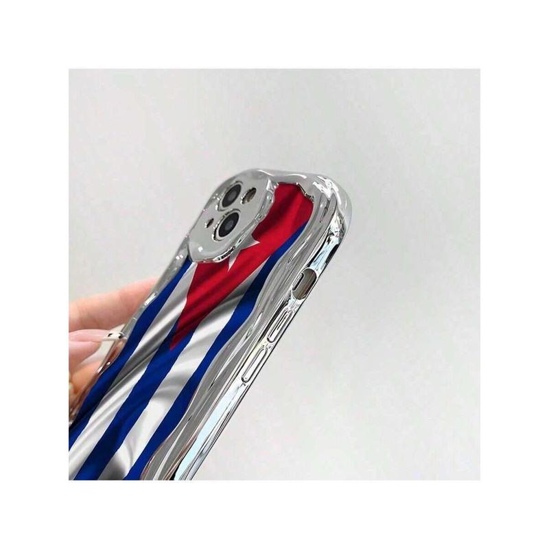 Cuban Flag Mobile Phone Case, Designed With Vibrant Colors And A Star Emblem, Suitable for iPhone17/iPhone17 air/iPhone17 pro/iPhone17 pro max/16 Pro Max/15 Pro Max/14 Pro Max/13 Pro Max/12 Pro Max/11 Pro Max , Compatible With Samsung Galaxy Series A54/A5