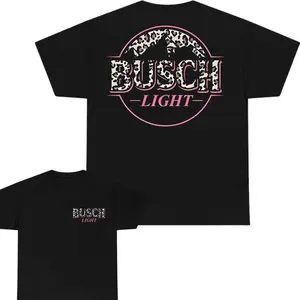 Busch Light Leopard Logo T-Shirt | 2-Sided Unisex Tee in All Sizes & Colors | Trendy Statement Piece for Everyone