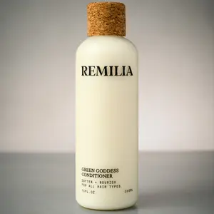 Remilia Hair Green Goddess Conditioner - Deep Hydration & Strengthening Formula with Rosemary & Coconut Oils for Soft, Shiny Hair