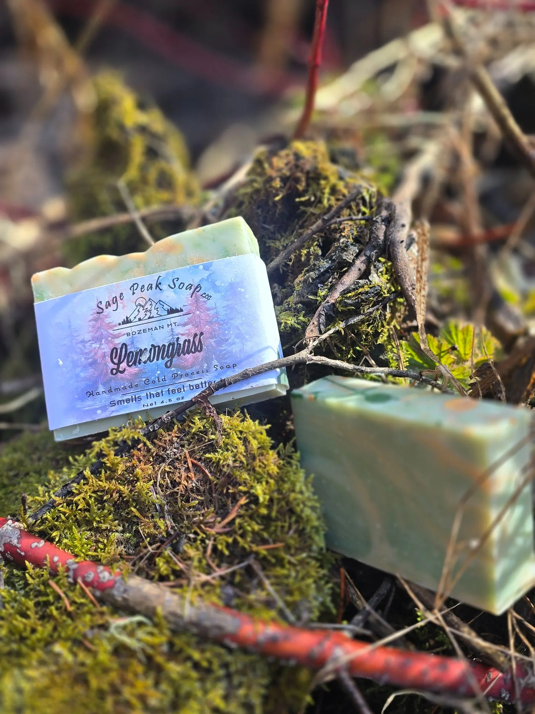 Lemongrass Cold Process Soap- Sage Peak Soap LLC.