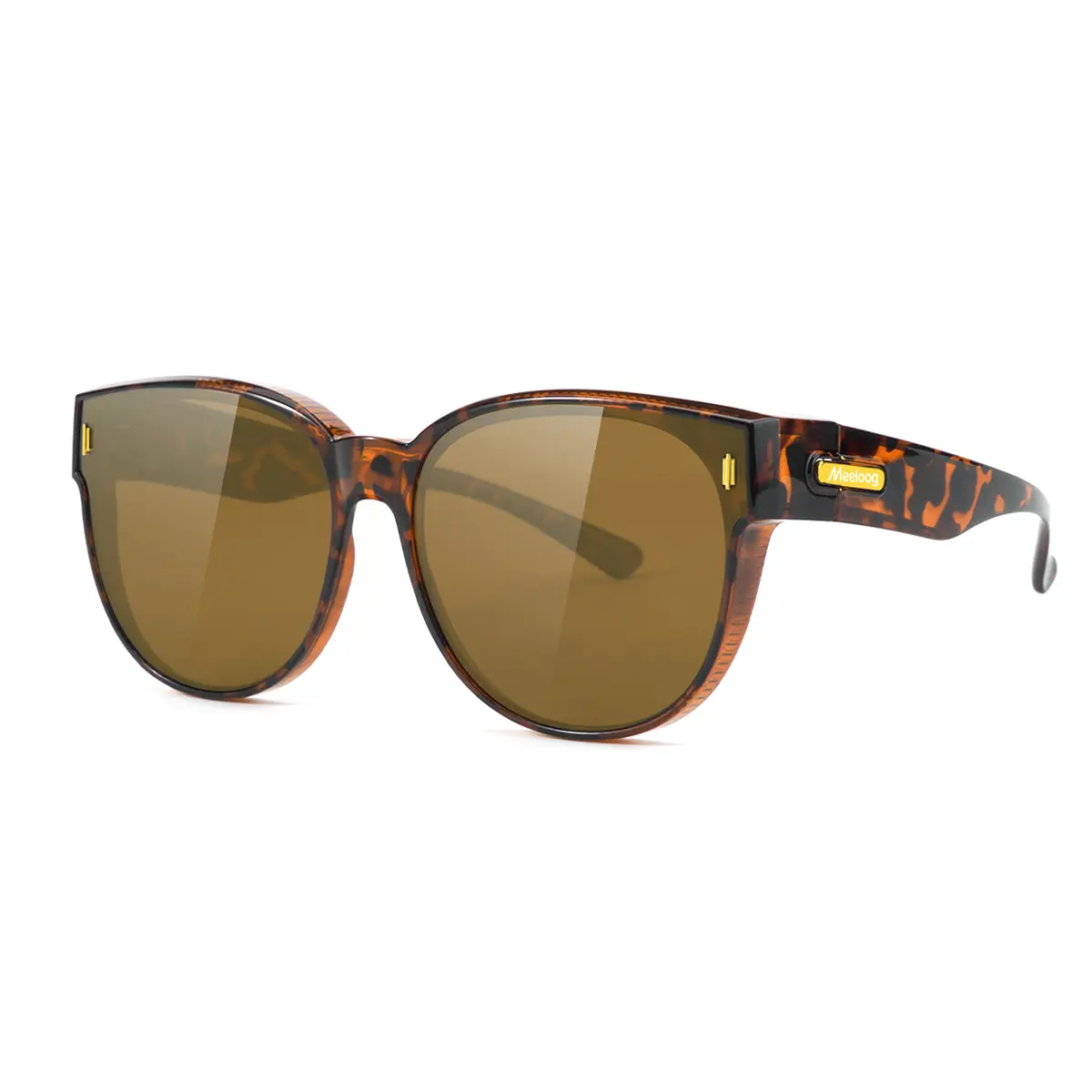Meeloog 2026 Trendy Polarized Women's Fit-Over Sunglasses, Oversized Shades for Prescription Myopia Glasses, TR90 Lightweight Anti-Glare UV400, Driving Travel Essentials ST0073, Polarized Women's Sunglasses