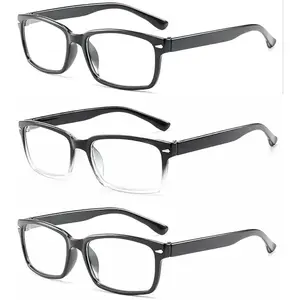 3 Pack Reading Glasses Blue Light Blocking,Multicolor Reading Glasses for Women Men,Anti UV/Glare Filter Eyeglasses